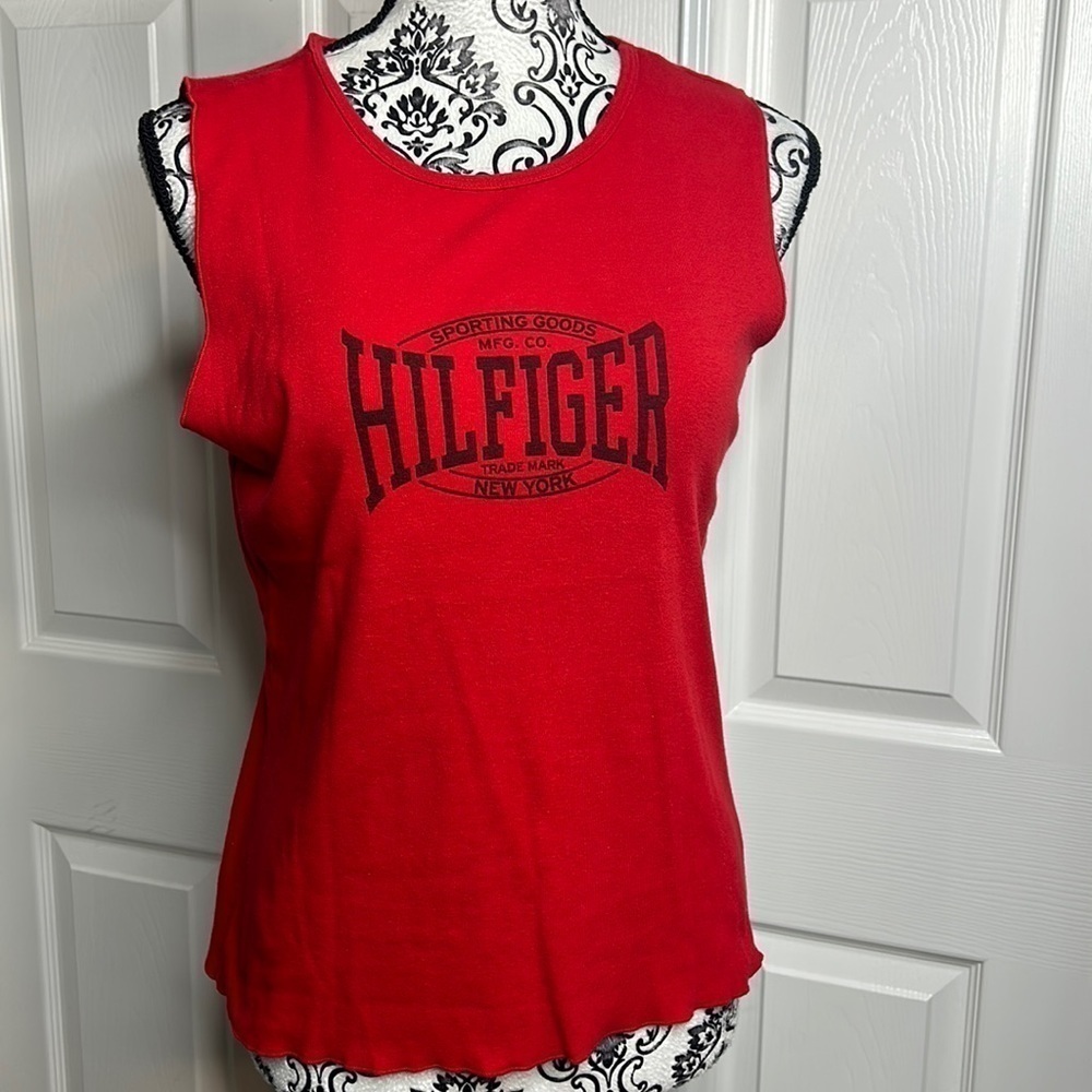 Tommy Jeans Vintage Red Tank Top Sleeveless‎ M